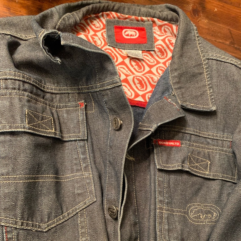 Ecko men's vintage denim jacket